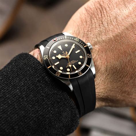 rubber b tudor black bay 58|tudor black bay 58 rubber strap.